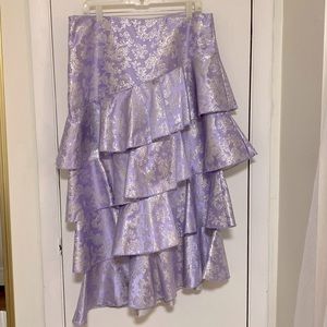 Purple  and sliver Skirt
